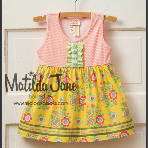 Matilda Jane Yellow Floral Top - Picture 1 of 5